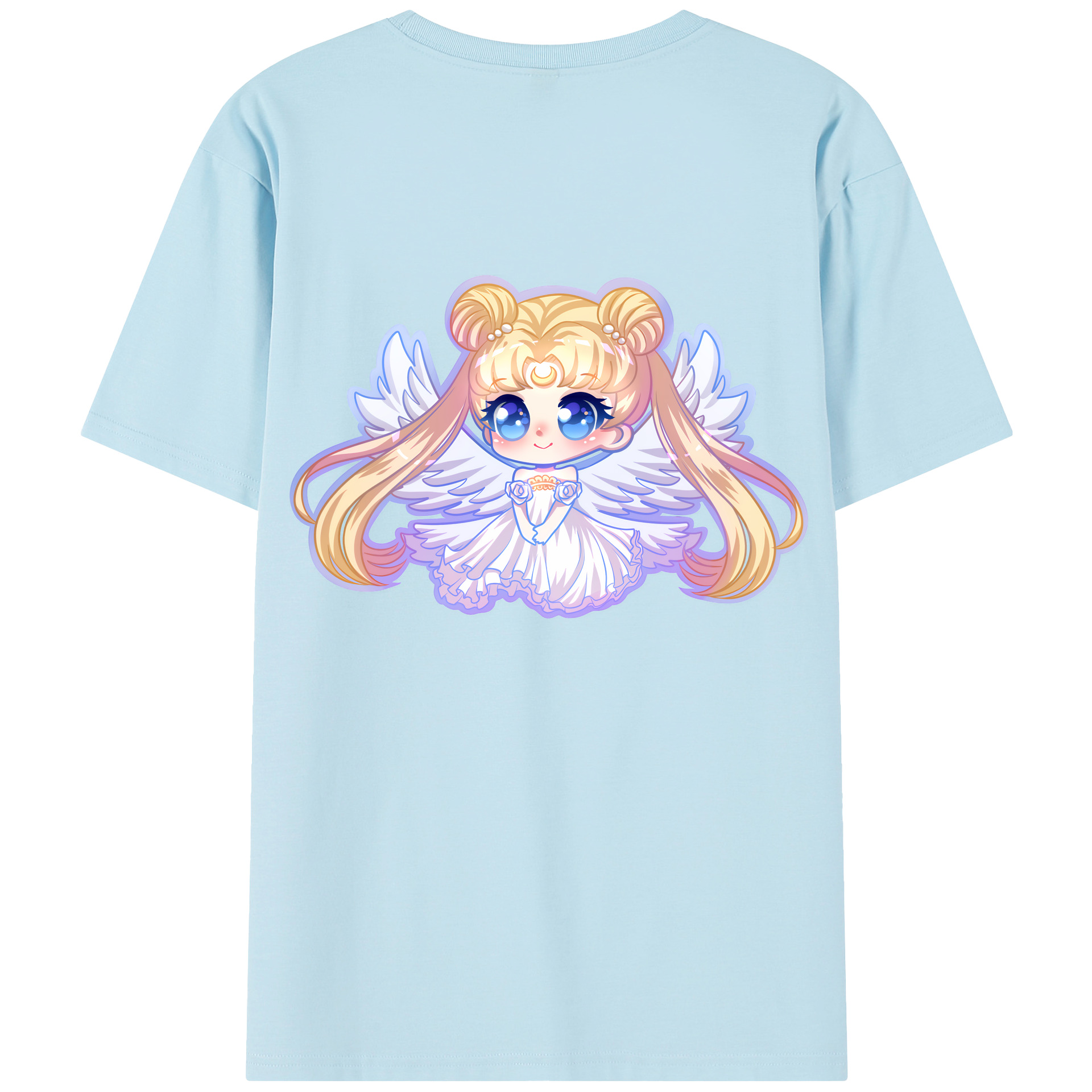 （画像用） 美少女戦士セーラームーン 愛野 美奈子 あいの みなこ Sailor Moon Aino Minako 綿100％半袖Tシャツ（背面プリント）